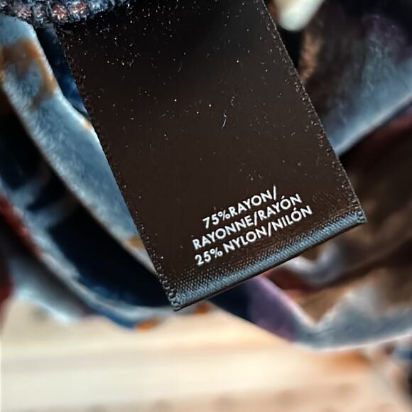 Ann Taylor L/S Velvet Material Shift Mini Dress - Picture 8 of 8